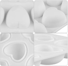 Load image into Gallery viewer, FineDecor Heart Shape Silicone Mousse Cake Mould, 3D Mould Tray for Candy Pastry Chocolate Truffle Cupcake Jello Cookie Pudding FD 3164 (15 Cavity)