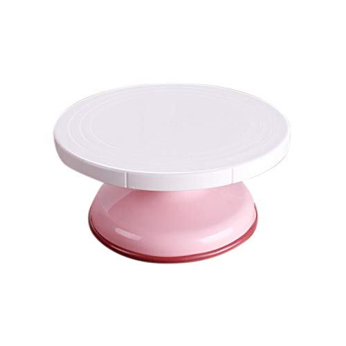 FINEDECOR - FANCY TURN TABLE - WHITE/PINK - FD 2941, (28 Cm)