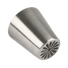 Load image into Gallery viewer, FineDecor Russian Piping Tip, Cake Decoration Nozzle Cream Icing Nozzle Tip Stainless Steel Nozzle Cream Puff Decor Pastry Icing Tool, 1psc (F12)