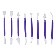 Load image into Gallery viewer, FineDecor Sugar Craft Modeling Tools, Fondant Sculpting Tools, Cake Decorating Tools, Kit for Clay Ceramic Pottery Shaping (8 Pcs X 1 Set) FD 3411