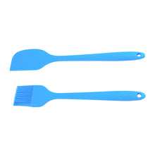 Load image into Gallery viewer, FineDecor 2 in 1 Combo of Brush & Spatula Set | For Pastry,Cake Mixer,Decorating,Cooking,Baking,Grilling Tandoor |Baking Tools (Big), FD 3430