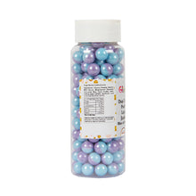 Load image into Gallery viewer, Glint Dual Tone Pearl Balls for Cake Decoration ( 10mm ) ( Blue & Purple ), 150g | Dual Colour Cake Sprinkle For Cake Decoration | 150g