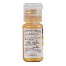 Load image into Gallery viewer, Colourmist Concentrated Vibrant Airbrush Metallic Food Colour (METALLIC GOLD), 20g | Airbrush Colour For Cakes, Choclate, Fondant, Icing and more