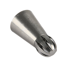 Load image into Gallery viewer, FineDecor Russian Piping Tip, Round Shape Cake Decoration Nozzle Cream Icing Tip Stainless Steel Nozzle Cream Puff Decor Pastry Icing Tool, 1 psc(E4)