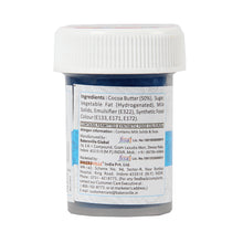 Load image into Gallery viewer, Colourmist Cocoa Butter Metallic Colour Paint (Metallic Blue), 20g | Color Paint For Chocolate, Icing, Airbrush, Gumpaste | Metallic Blue, 20g