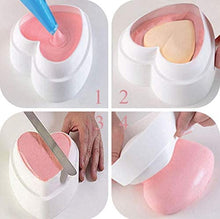 Load image into Gallery viewer, FineDecor Diamond Heart Love Shape Silicone Mousse/Pinata Cake Mould, Silicone Oven Safe Chocolate Mousse Dessert Baking Pan, FD 3176