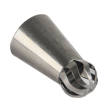 Load image into Gallery viewer, FineDecor Russian Piping Tip, Round Shape Cake Decoration Nozzle Cream Icing Tip Stainless Steel Nozzle Cream Puff Decor Pastry Icing Tool, 1 psc(E5)