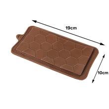 Load image into Gallery viewer, FineDecor Silicone Mould Honey Comb Chocolate Bar Shape Mould | Candy Mould | Jelly Mould | Baking Silicon Bakeware Mold |FD 3531
