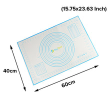 Load image into Gallery viewer, FineDecor Dough Measurement Mat (23.63*15.75inch)/(60*40cm), Reusable Non-Stick Silicone Rolling Mat for Cookies, Macarons, Bread (Large) - FD 3393