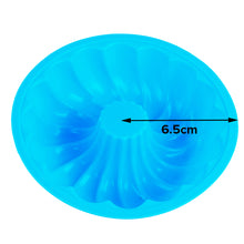 Load image into Gallery viewer, FineDecor Silicone Bundt Cake Pan - Nonstick Round Fluted Cake Mold 5 Inch - Tube Cake Pan Baking Molds for Jello, Gelatin, Pound Cake FD-3188.