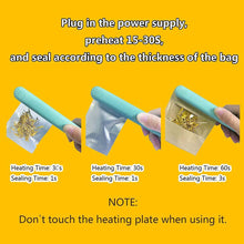 Load image into Gallery viewer, FineDecor Portable Multi Functional Hand Press Plastic Mini Heat Sealing Machine Sealer for Food Saver Storage Plastic Bags, FD 2989