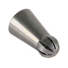 Load image into Gallery viewer, FineDecor Russian Piping Tip, Round Shape Cake Decoration Nozzle Cream Icing Tip Stainless Steel Nozzle Cream Puff Decor Pastry Icing Tool, 1 psc(E1)
