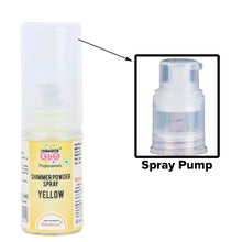 Load image into Gallery viewer, ColourGlo Edible Shimmer Powder Spray (Yellow), 5g