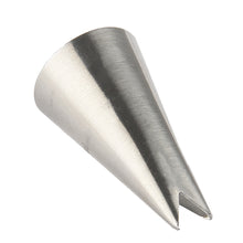 Load image into Gallery viewer, FineDecor Piping Tip, Stainless Steel Icing Piping Nozzle Tip, Cake Decorating Tools Cream Puff Decor Pastry Icing Piping Tool for Baker, 1psc (A10)