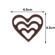 Load image into Gallery viewer, FineDecor Heart Pattern Silicone Chocolate Garnishing Mould (8 Cavity), Triple Heart Shape Garnishing Sheet For Chocolate And Cake Decoration FD 3512
