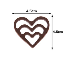 Load image into Gallery viewer, FineDecor Heart Pattern Silicone Chocolate Garnishing Mould (8 Cavity), Triple Heart Shape Garnishing Sheet For Chocolate And Cake Decoration FD 3512