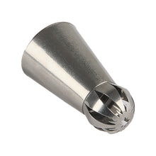 Load image into Gallery viewer, FineDecor Russian Piping Tip, Round Shape Cake Decoration Nozzle Cream Icing Tip Stainless Steel Nozzle Cream Puff Decor Pastry Icing Tool, 1 psc(E7)