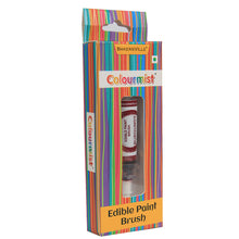 Load image into Gallery viewer, Colourmist Edible Paint Brush With Vibrant Colour Paint ( Burgundy ) | Food Colour Paint Brush For Dessert | 1pc
