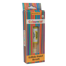 Load image into Gallery viewer, Colourmist Edible Paint Brush With Metallic Paint ( Metallic Yellow ) | Food Colour Paint Brush For Dessert | 1pc