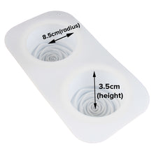 Load image into Gallery viewer, FineDecor Big Rose Shape Silicone Mousse Cake Mould, Non-stick Flower Shape Mould Tray for Baking, Dessert, Biscuit & Soap FD 3172 (2 Cavity)