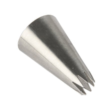 Load image into Gallery viewer, FineDecor Piping Tip, Stainless Steel Icing Piping Nozzle Tip, Cake Decorating Tools Cream Puff Decor Pastry Icing Piping Tool for Baker, 1psc (A17)