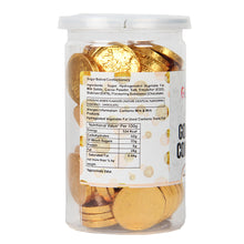 Load image into Gallery viewer, Glint Edible Chocolate Gold Coins | Milk Chocolate Coin Made with Premium Chocolate | Chocolate Gold Coin Gift Jar, 200g