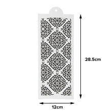 Load image into Gallery viewer, FineDecor Reusable Cake Decorating Stencil | Spray Floral Cake Mould | Wedding Cake Stencil | Cake Border Side Decoration Tool | FD 3323
