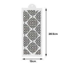 Load image into Gallery viewer, FineDecor Reusable Cake Decorating Stencil | Spray Floral Cake Mould | Wedding Cake Stencil | Cake Border Side Decoration Tool | FD 3323
