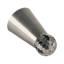 Load image into Gallery viewer, FineDecor Russian Piping Tip,Round Shape Cake Decoration Nozzle Cream Icing Tip Stainless Steel Nozzle Cream Puff Decor Pastry Icing Tool, 1 psc(E11)