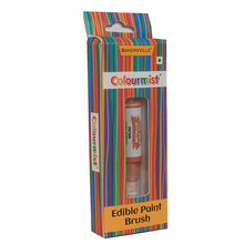 Load image into Gallery viewer, Colourmist Edible Paint Brush With Metallic Paint ( Metallic Rose Gold ) | Food Colour Paint Brush For Dessert | 1pc