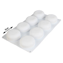 Load image into Gallery viewer, FineDecor Semi Sphere Shape Silicone Mousse Cake Mould, 3D Silicone Baking Mould, Dessert Mould for Pastry Chocolate Truffle, FD 3166 (8 Cavity)