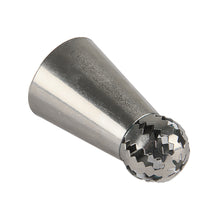 Load image into Gallery viewer, FineDecor Russian Piping Tip, Round Shape Cake Decoration Nozzle Cream Icing Tip Stainless Steel Nozzle Cream Puff Decor Pastry Icing Tool, 1 psc(E8)