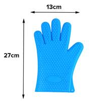 Load image into Gallery viewer, FineDecor Cooking Oven Heat Resistant Rubber Silicone Kitchen Hand Gloves Pack Of 1 Pair - FD 3400