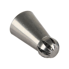 Load image into Gallery viewer, FineDecor Russian Piping Tip, Round Shape Cake Decoration Nozzle Cream Icing Tip Stainless Steel Nozzle Cream Puff Decor Pastry Icing Tool, 1 psc(E6)