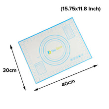 Load image into Gallery viewer, FineDecor Dough Measuring Mat (15.8*11.8inch)/(40*30cm), Non-Stick Silicone Rolling Baking Mat for Cookie, Macarons, Bread and Pastry (SMALL)-FD 3392
