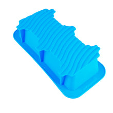 Load image into Gallery viewer, FineDecor Silicone Fruit Cake Bakeware Pan Mould, Bread/ Loaf/ Quiche/ Lasagna/ Pot Pies Non Stick Silicone Mould, Blue, 23*10*6 cm - FD 3183