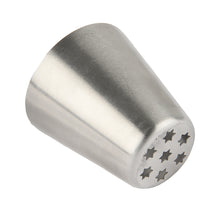 Load image into Gallery viewer, FineDecor Russian Piping Tip, Cake Decoration Nozzle Cream Icing Nozzle Tip Stainless Steel Nozzle Cream Puff Decor Pastry Icing Tool, 1psc (D15)