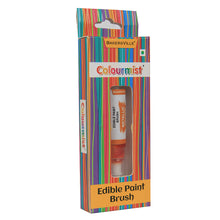 Load image into Gallery viewer, Colourmist Edible Paint Brush With Metallic Paint ( Metallic Orange ) | Food Colour Paint Brush For Dessert | 1pc