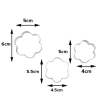 Load image into Gallery viewer, FineDecor Cookie Cutter Stainless Steel Cookie Cutter Set (Heart Shape, Round Shape, Star Shape, Flower Shape) (12 Pieces) - FD 3101