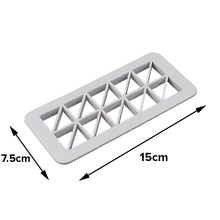 Load image into Gallery viewer, FineDecor Crossed Square Cookie Cutter Set / Fondant Embosser & Cutter - Geometric Cutter Set Half Square Shape, FD 3366