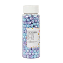 Load image into Gallery viewer, Glint Dual Tone Pearl Balls for Cake Decoration ( 7mm ) ( Blue & Purple ), 150g | Dual Colour Cake Sprinkle For Cake Decoration | 150g