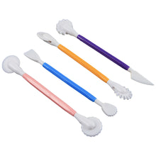 Load image into Gallery viewer, FineDecor 4Pcs Sugar Craft Modeling, Fondant Sculpting, Cake Decorating, DIY Kit for Clay Ceramic Pottery Shaping - (4 Pcs X 1 Set) - FD 3412