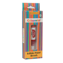 Load image into Gallery viewer, Colourmist Edible Paint Brush With Metallic Paint ( Metallic Ruby ) | Food Colour Paint Brush For Dessert | 1pc