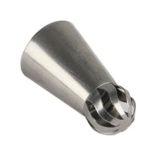 Load image into Gallery viewer, FineDecor Russian Piping Tip, Round Shape Cake Decoration Nozzle Cream Icing Tip Stainless Steel Nozzle Cream Puff Decor Pastry Icing Tool, 1 psc(E3)
