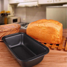Load image into Gallery viewer, FineDecor Toast Pan ( Black ), Carbon Steel Bread Pan, Nonstick Loaf Pan for Baking with Easy Grips Handles ( 7.5 * 5 * 2.5 inch)FD 3317