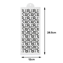 Load image into Gallery viewer, FineDecor Reusable Cake Decorating Stencil | Spray Floral Cake Mould | Wedding Cake Stencil | Cake Border Side Decoration Tool | FD 3329