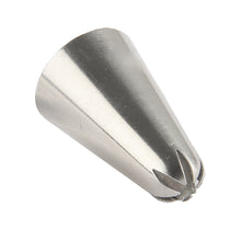 Load image into Gallery viewer, FineDecor Piping Tip, Stainless Steel Icing Piping Nozzle Tip, Cake Decorating Tools Cream Puff Decor Pastry Icing Piping Tool for Baker, 1psc (A34)