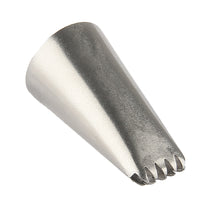 Load image into Gallery viewer, FineDecor Piping Tip, Stainless Steel Icing Piping Nozzle Tip, Cake Decorating Tools Cream Puff Decor Pastry Icing Piping Tool for Baker, 1psc (A15)