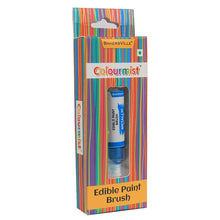 Load image into Gallery viewer, Colourmist Edible Paint Brush With Metallic Paint ( Metallic Blue ) | Food Colour Paint Brush For Dessert | 1pc