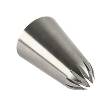 Load image into Gallery viewer, FineDecor Large Piping Tip, Stainless Steel Icing Piping Nozzle Tip, Cake Decorating Tools Cream Puff Decor Pastry Icing Tool for Baker, 1psc (C11)